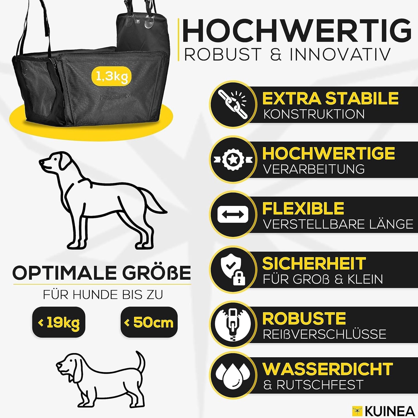 Hunde Autositz mit Sicherheitsgurt