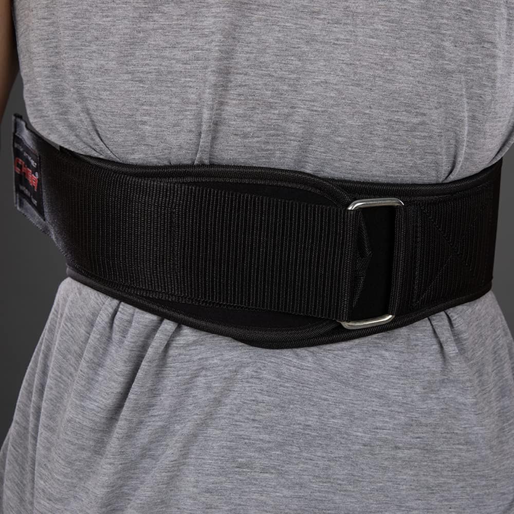 Trainingsgürtel Nylon Performer, M Schwarz