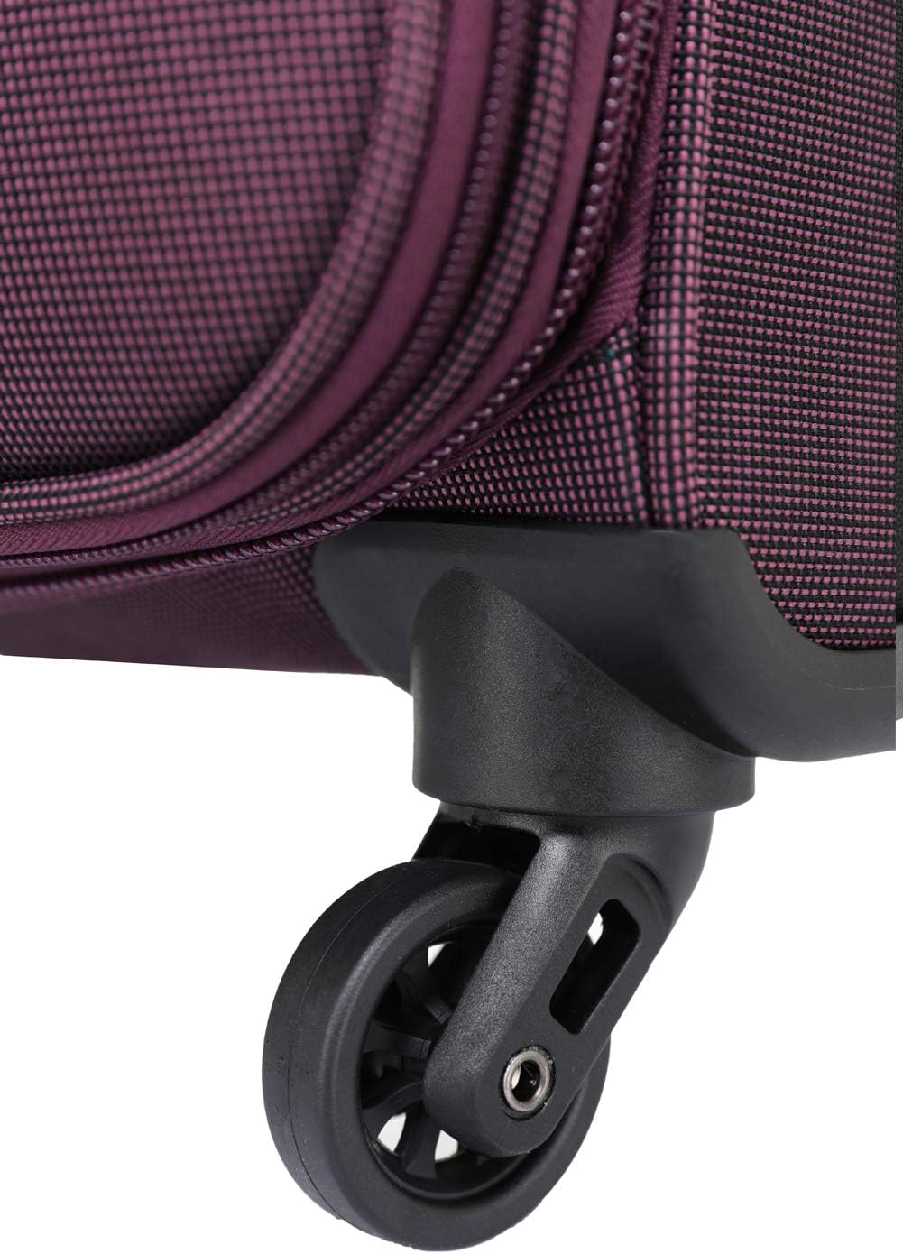 Leichter Stoffkoffer mit Dehnungsfuge für Handgepäck, Lila M-Handgepäck-54cm