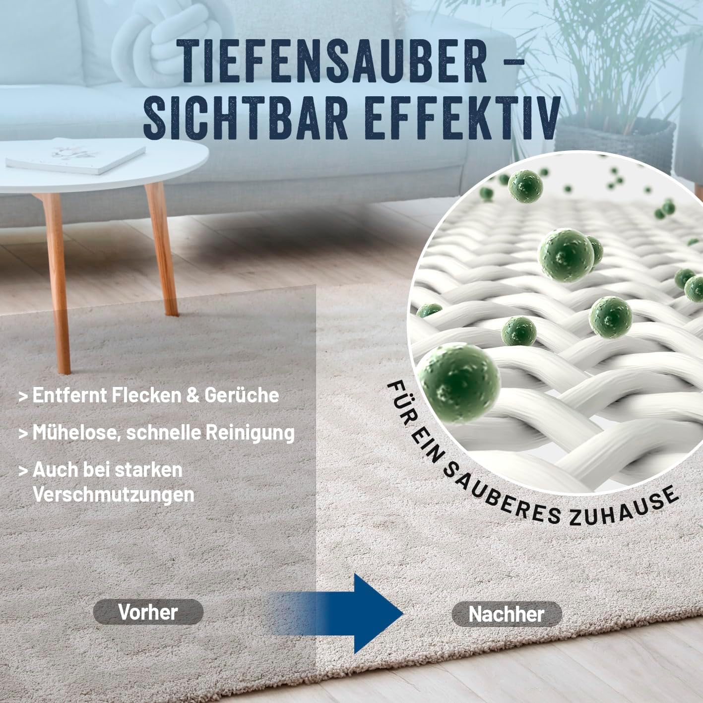 Teppich-Shampoo mit Spezialfleckenformel