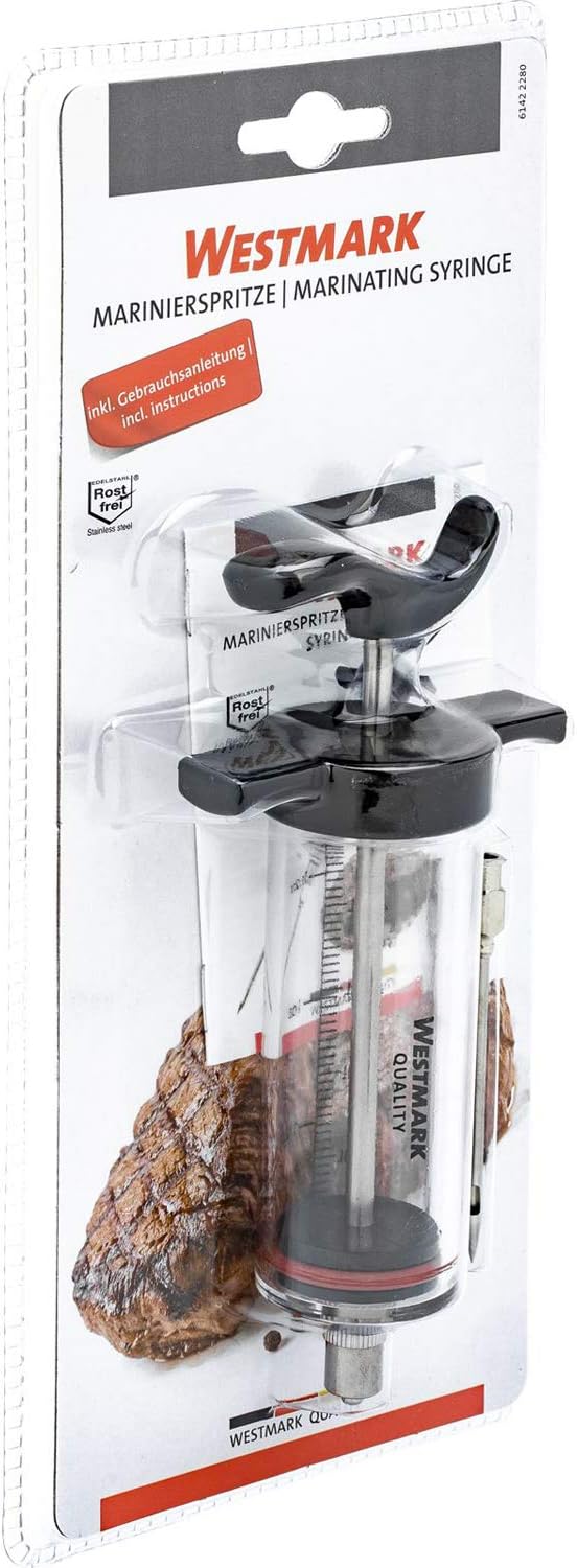 Marinierspritze, Transparent/Schwarz
