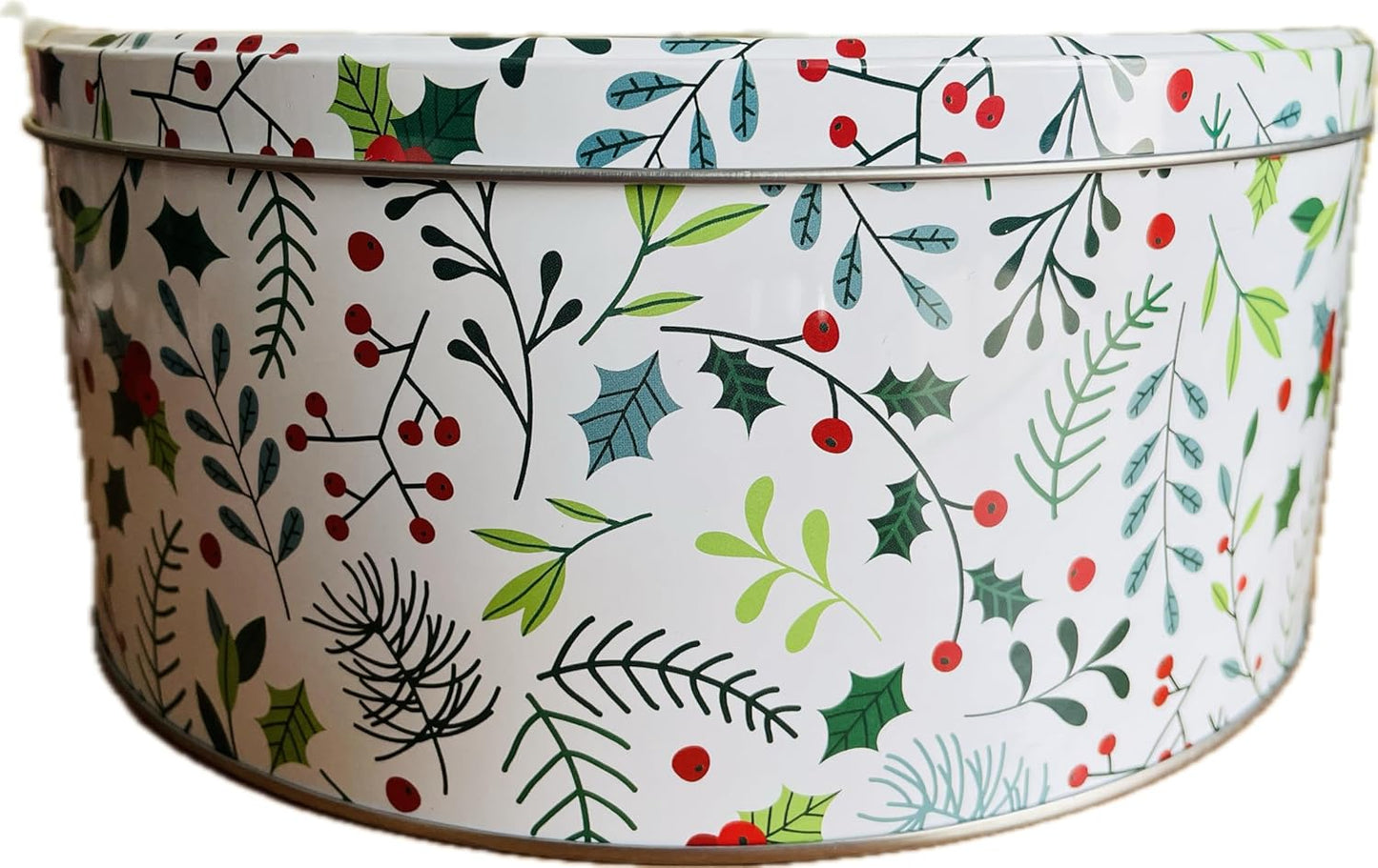 Weihnachts-Keksdosen-Set aus Blech (3-teilig), Weiss-bunt