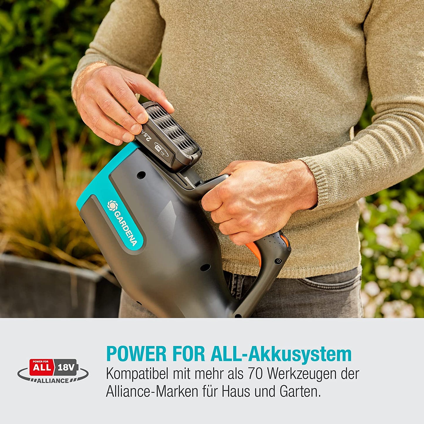 Akku-Bläser PowerJet 18V Ready-To-Use-Set, Laubgebläse