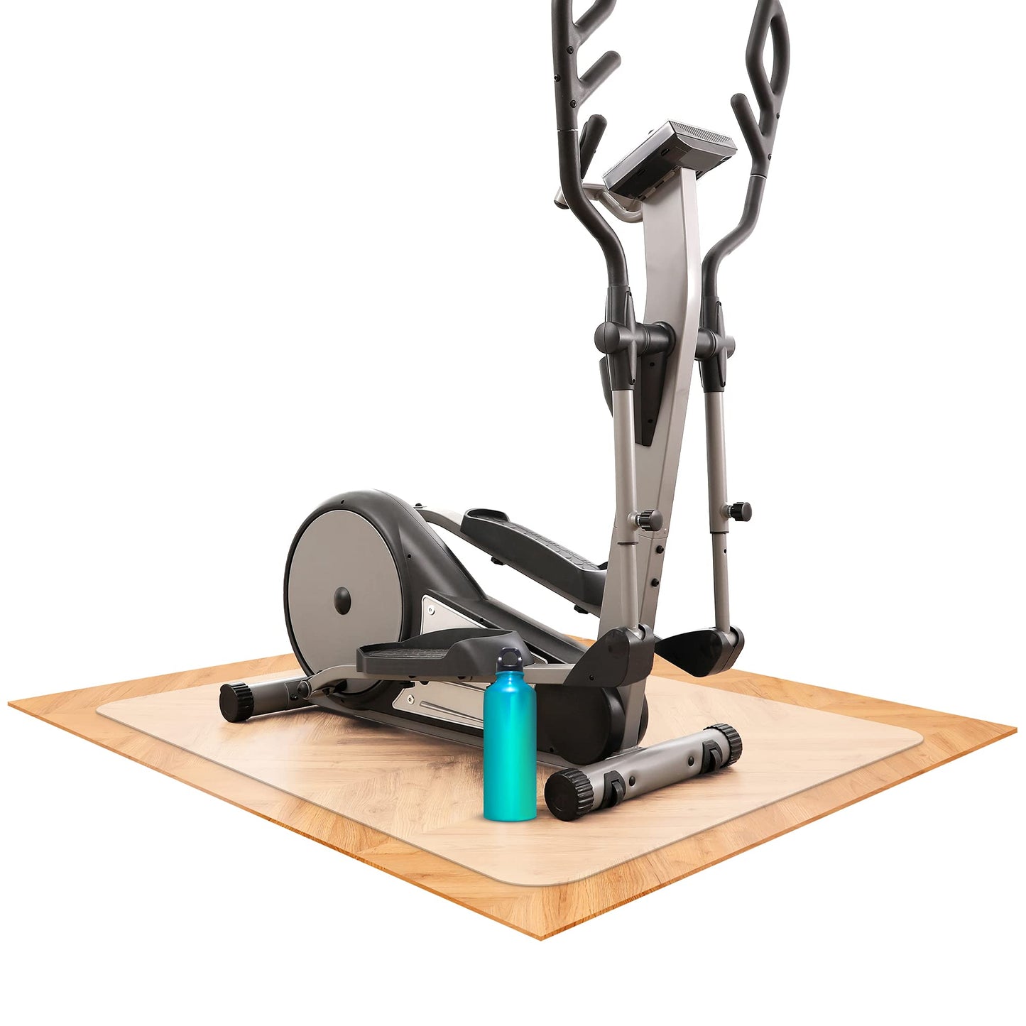 Bodenschutzmatte für Fitnessgeräte, Transparent 90 x 120 cm