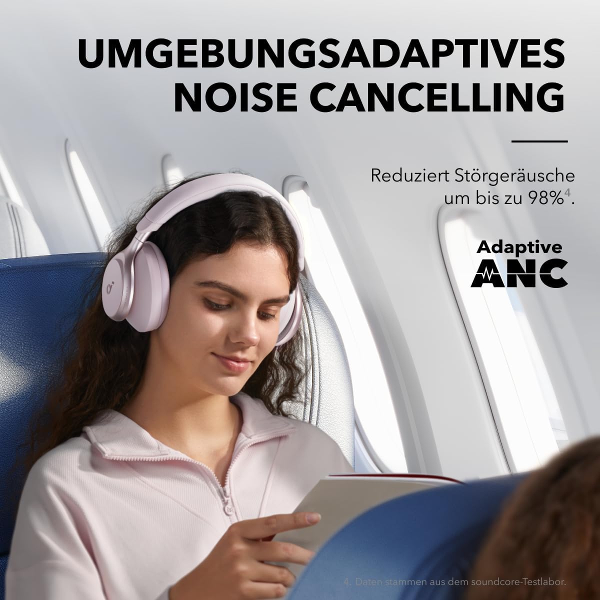 Space One Noise Cancelling Kopfhörer, Rosa
