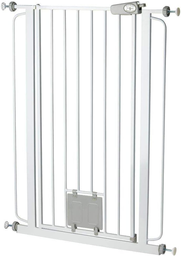 Haustiergitter, Weiss|75cm - 84cm