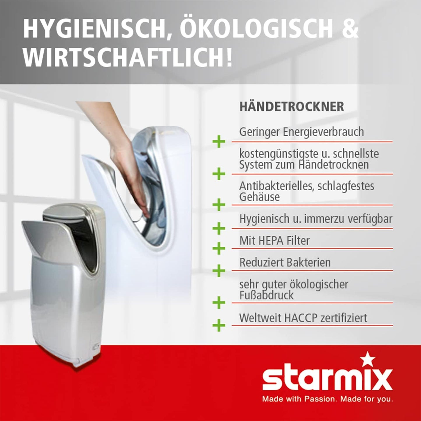 Comfort-Handtrockner TT 1800E
