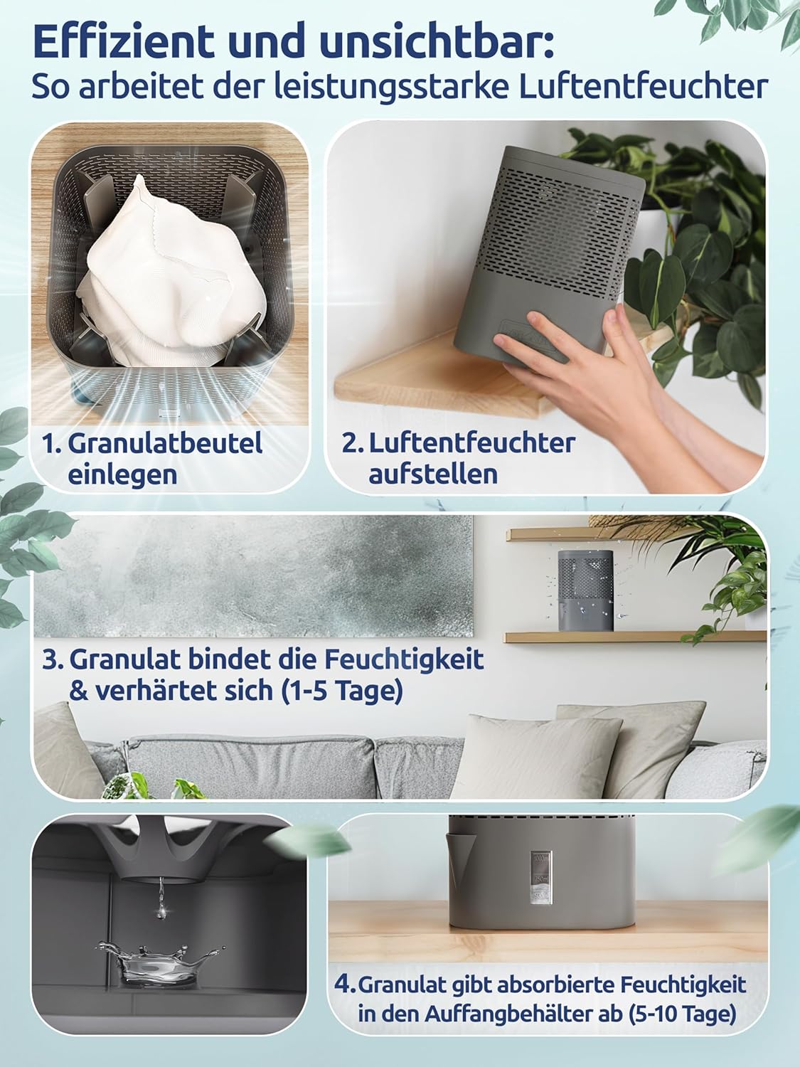 AirOne Luftentfeuchter, Titanium Gray