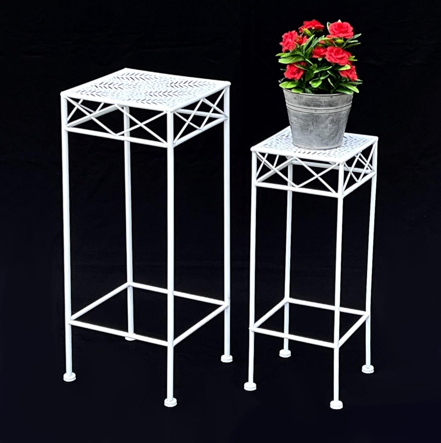 2-teiliges Blumenhocker-Set Modern 96314