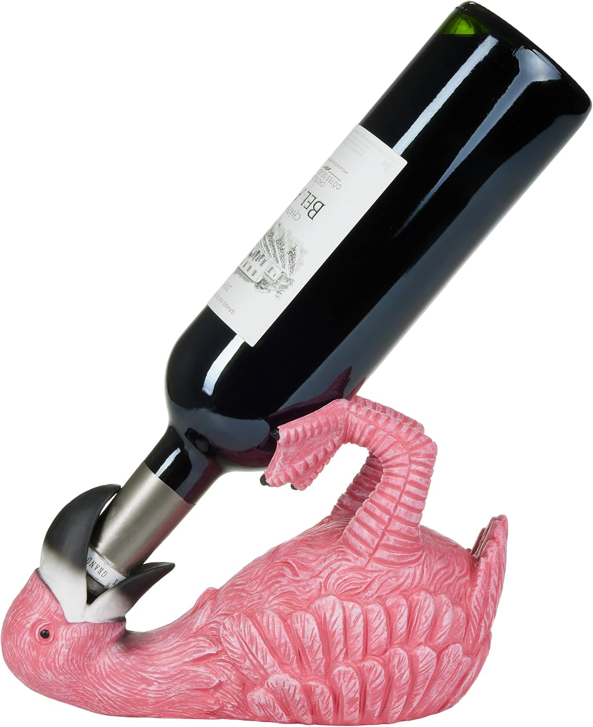 Flaschenhalter trinkende Tiere: Durstiger Flamingo, Flamingo