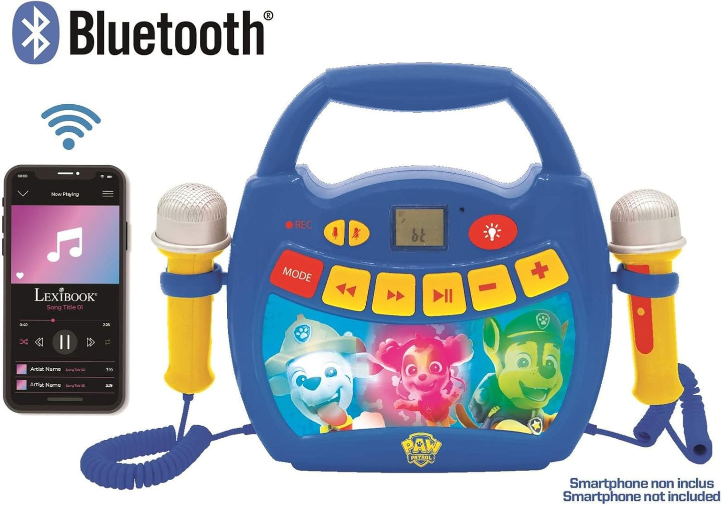 Paw Patrol Kinder-Karaoke-Player mit Mikrofonen, Paw Patrol