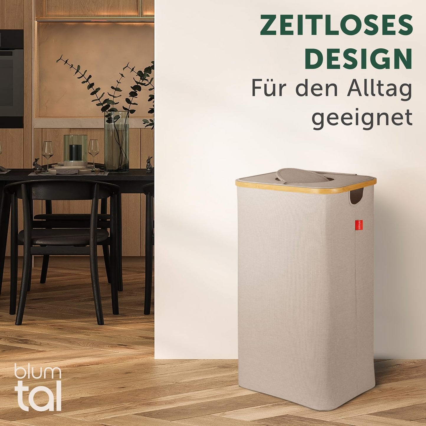 Pflandflaschen-Sammelbehälter mit Tasche, Beige Pfandflaschensammler - 100L