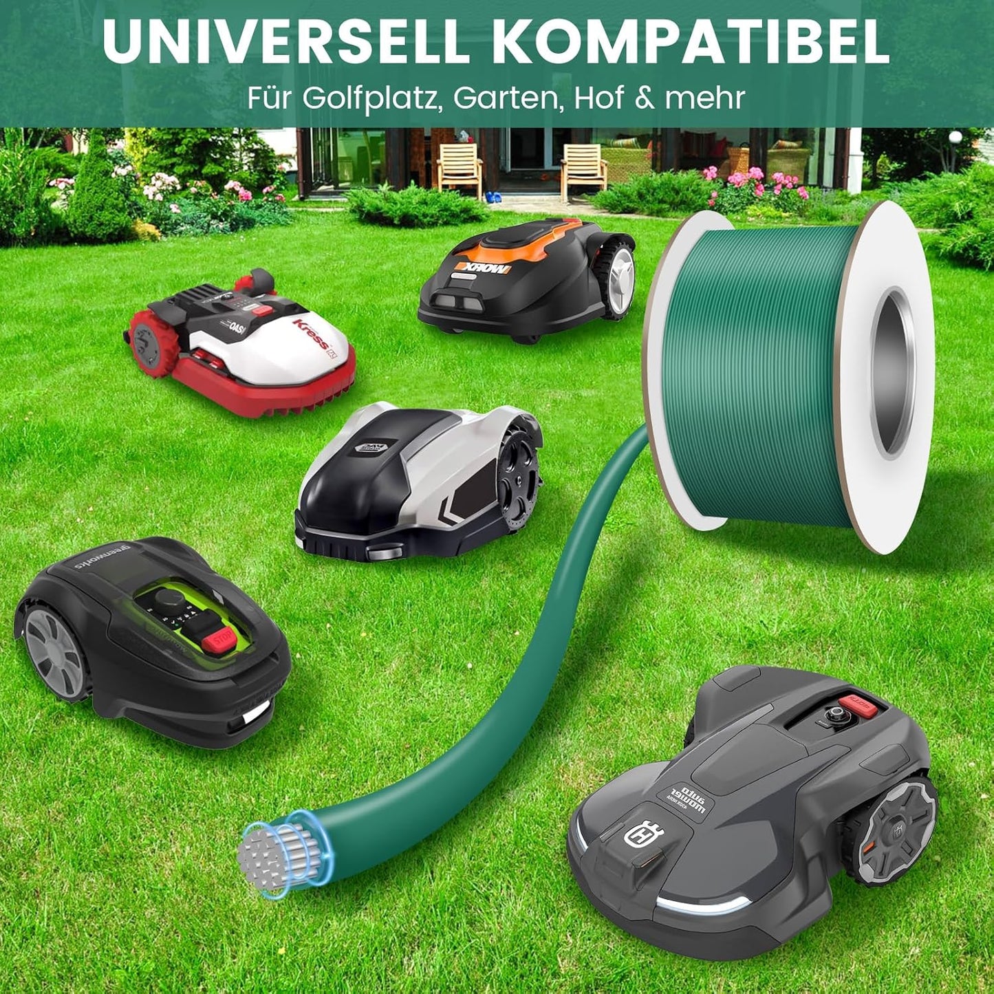 Begrenzungskabel-Set für Mähroboter, 150M