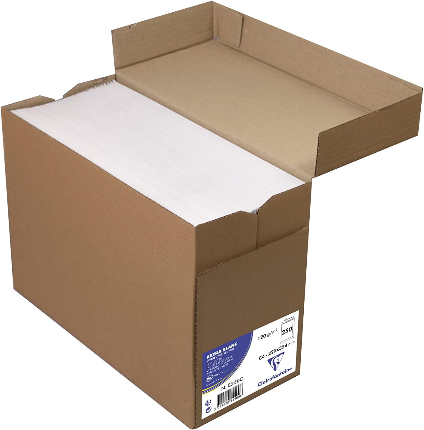 Versandtaschen C4 selbstklebend (250 Stück), 120g C4 (229x324 mm)