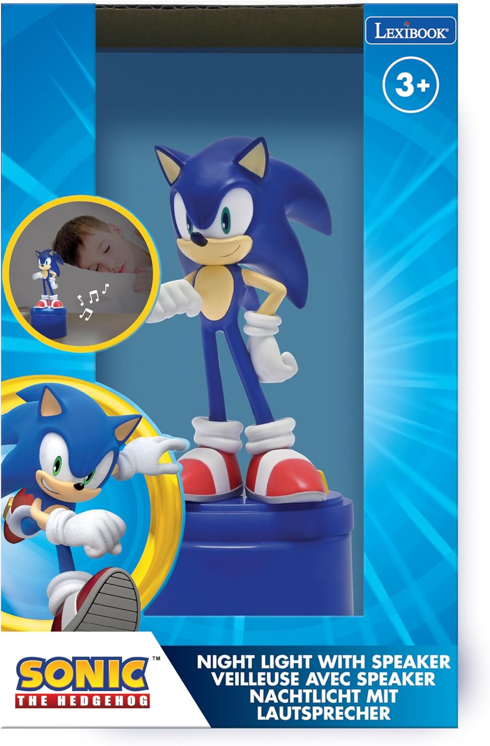 Sonic The Hedgehog Nachtlicht mit Lautsprecher, Sonic The Hedgehog