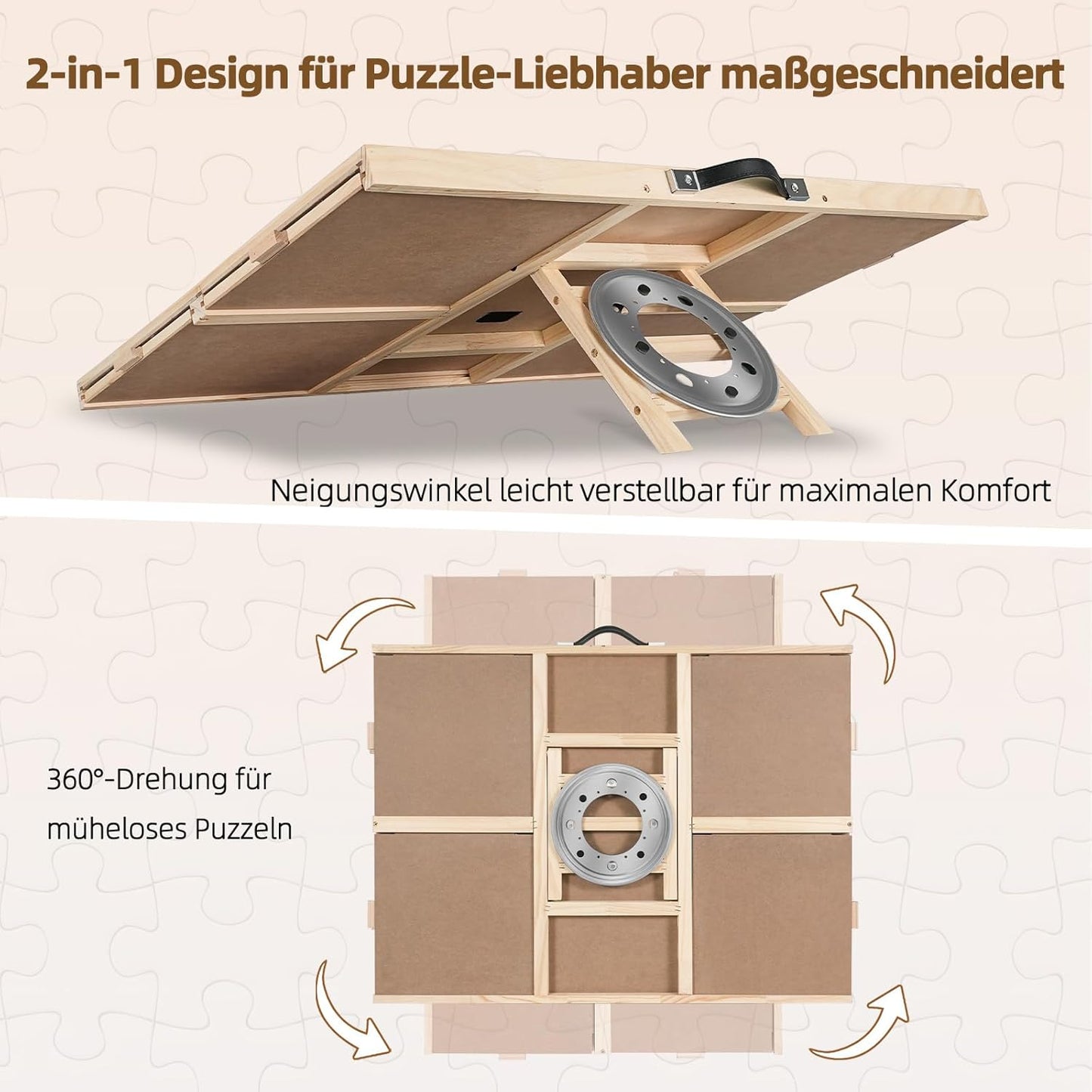2-in-1 Puzzle-Brett mit Schubladen, 1500pcs-basic