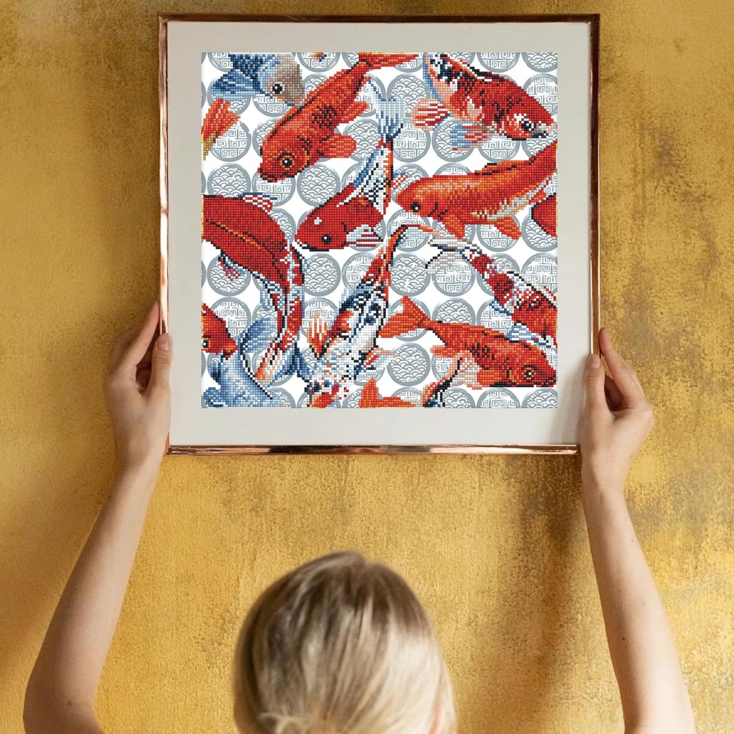 Koi Mosaic Diamond Painting, 41 x 41cm Koi Mosaic