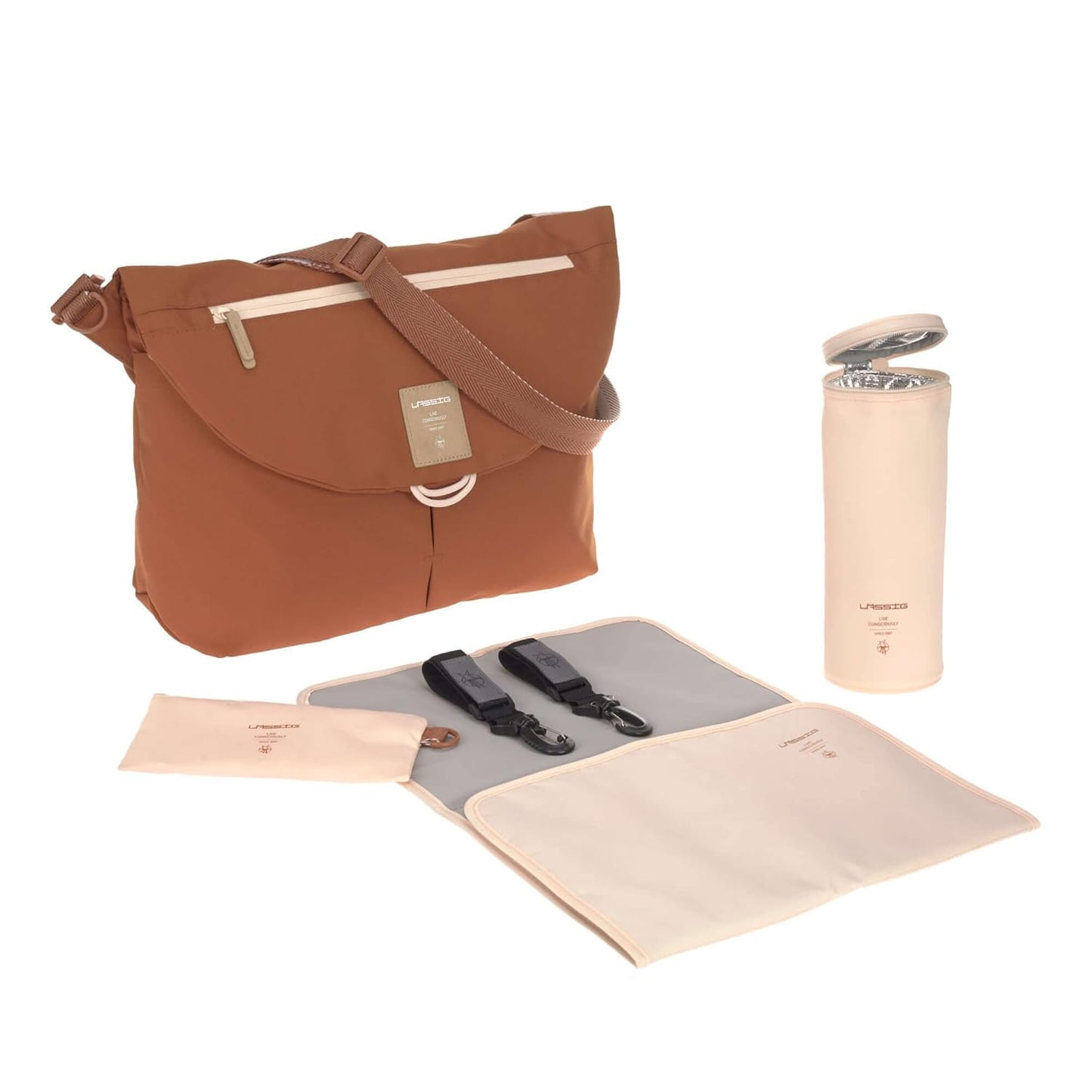 Baby Wickeltasche Manu, Rust