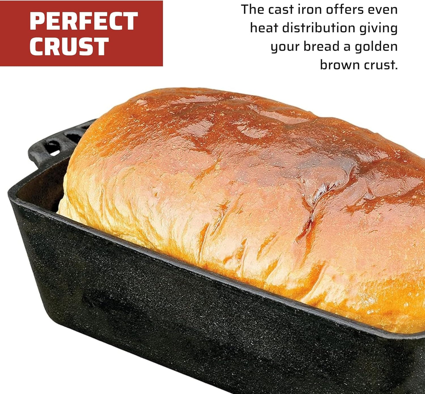 Gusseisen Brotbackform, 1 Schwarz