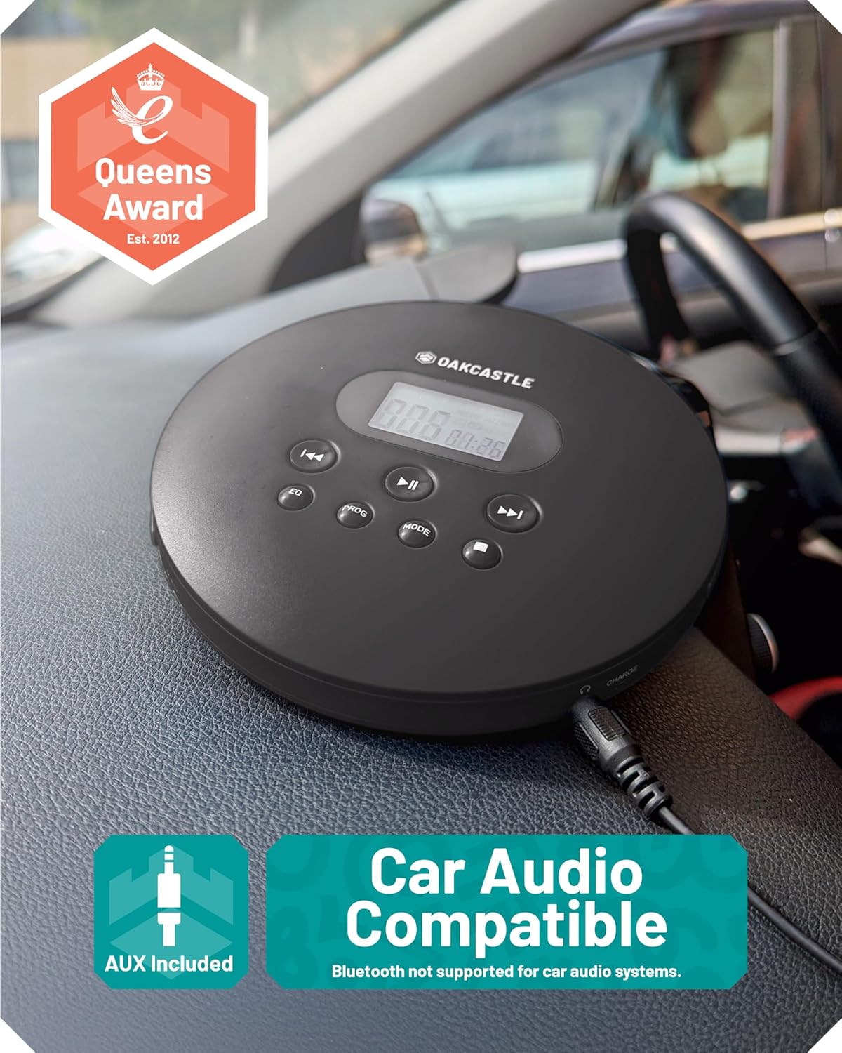 Tragbarer CD-Player mit Bluetooth-Funktion