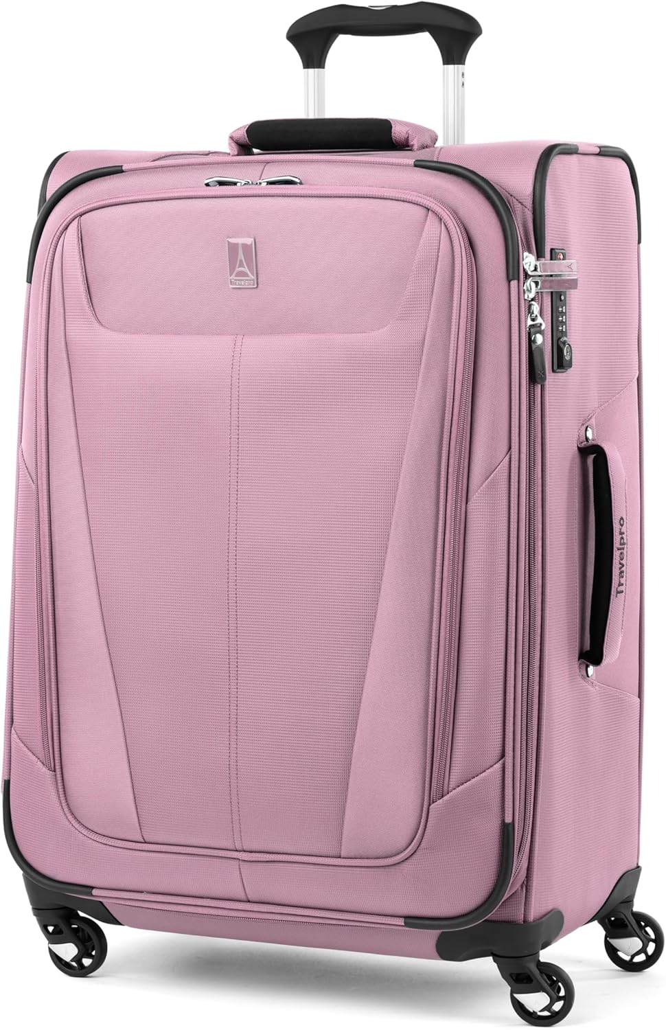 Erweiterbares Reisegepäck mit Spinner-Rädern, Checked-Medium 25-Inch Orchidee, Rosa, Violett
