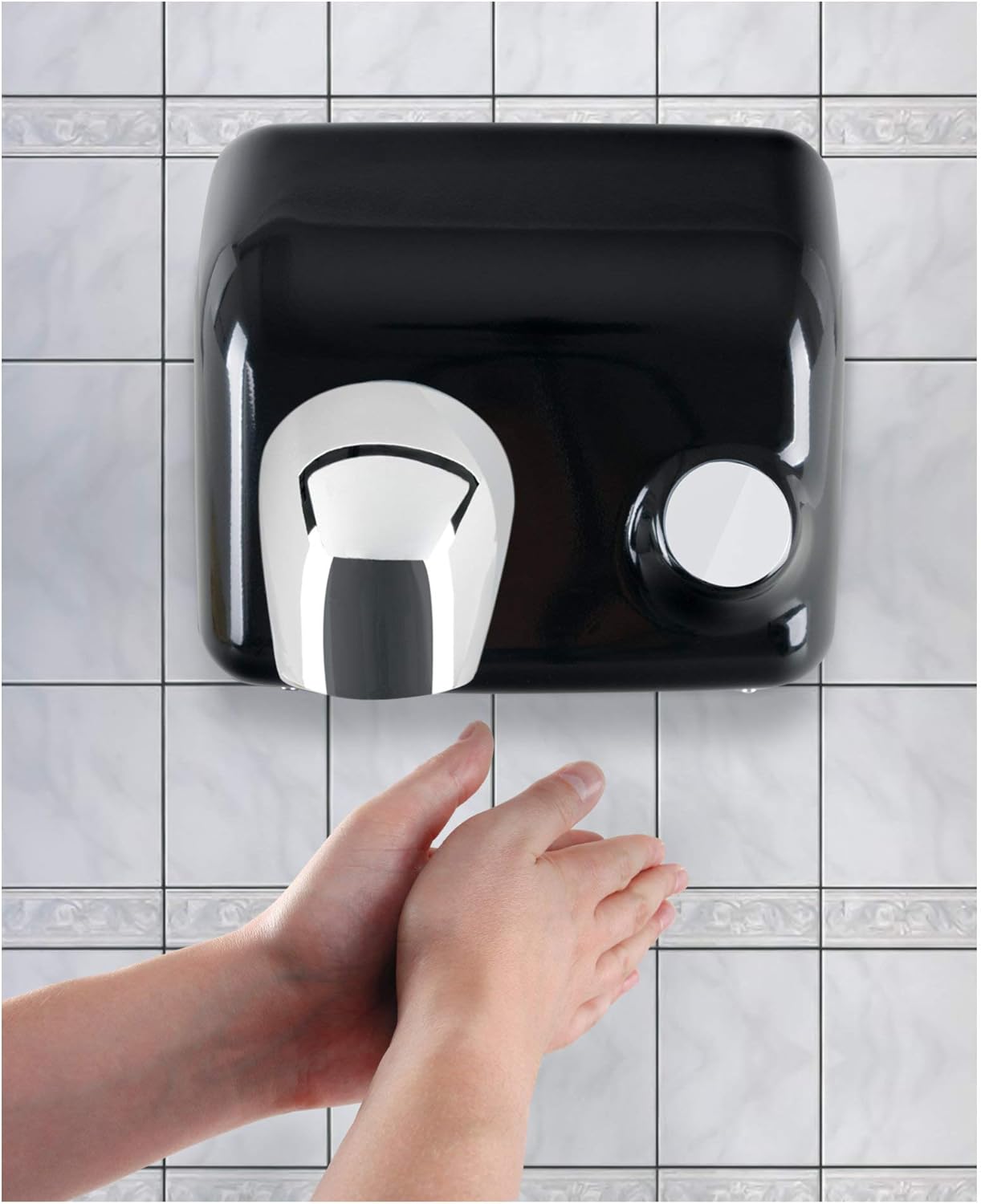 Wandtrockner HD-55BK mit Taster, 2300 Watt