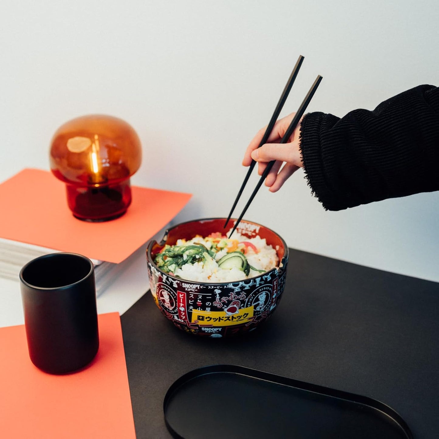 Ramen Bowl Schüssel mit Stäbchen