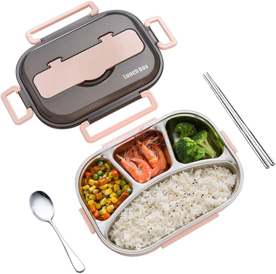 Bento Box, Rosa, 4 Fach