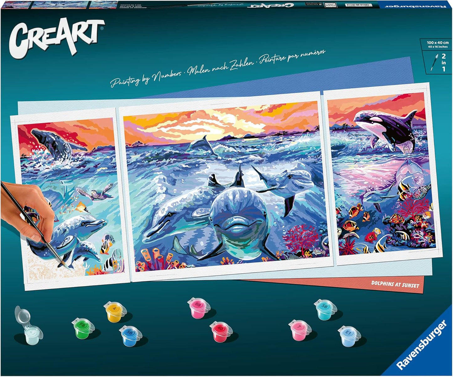 CreArt Dolphins at Sunset, Neue Version
