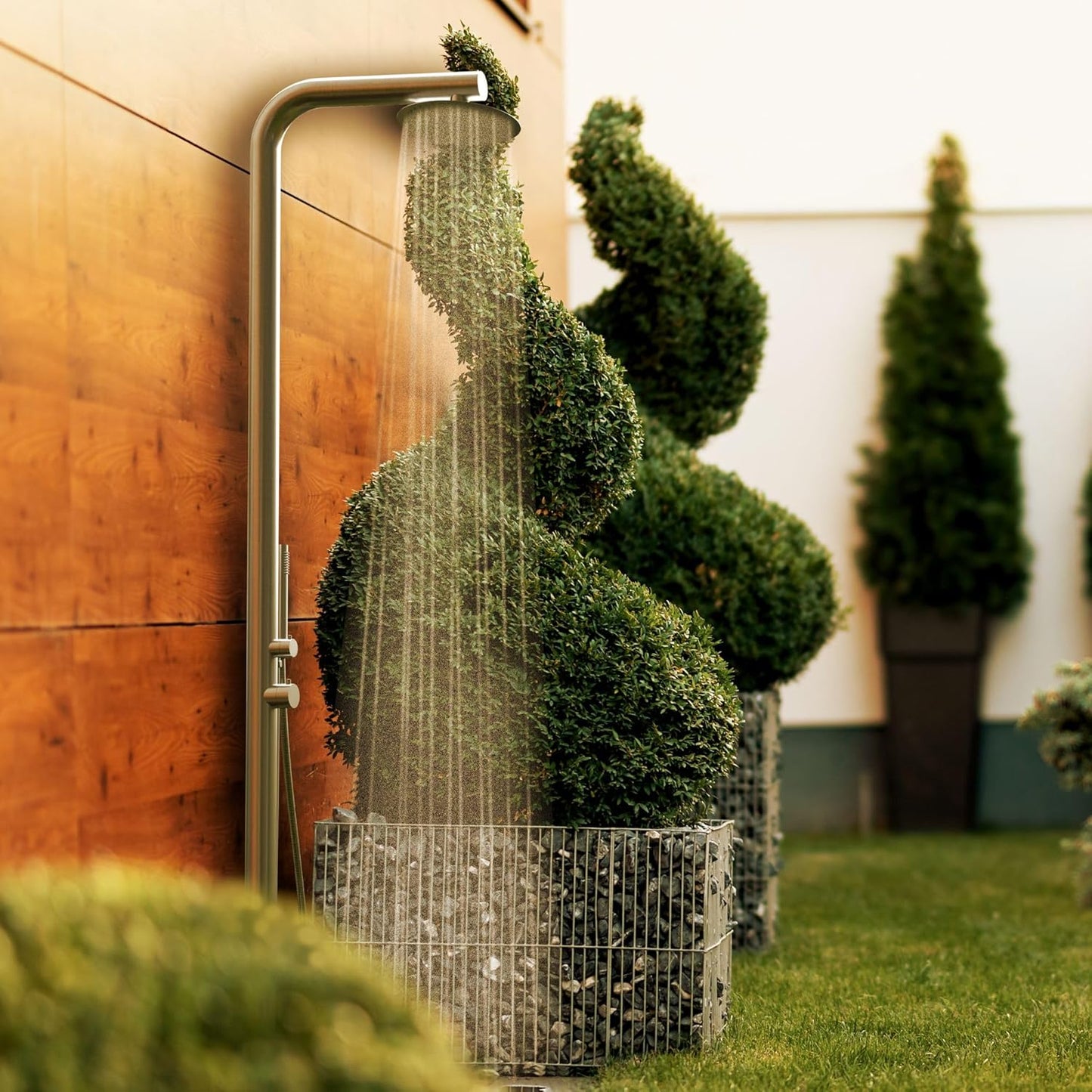 Gartendusche Hawaii mit Regenduschkopf, Handbrause und Fussdusche, "HAWAII"