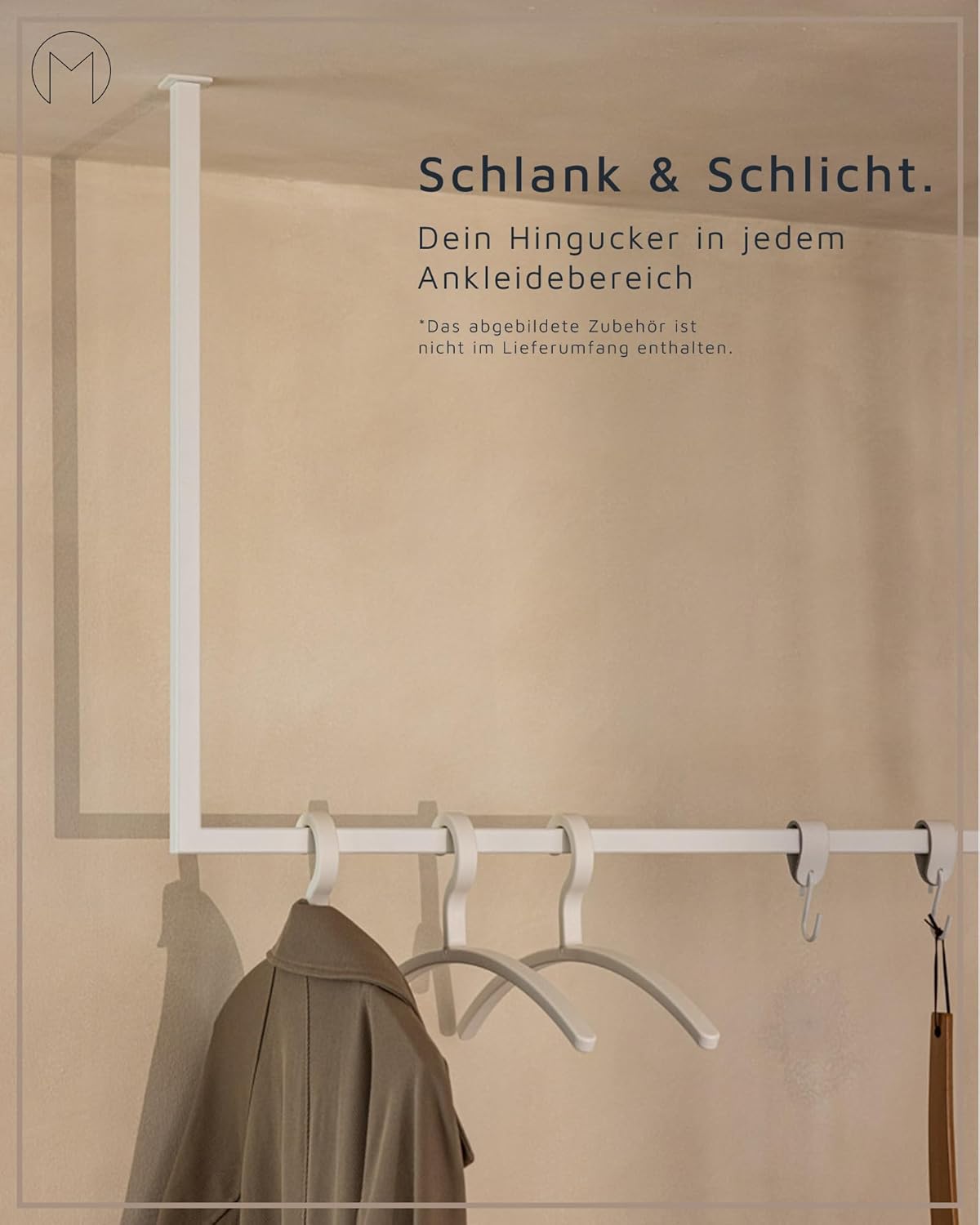 Kleiderstange RUBI, 60 cm x 80 cm x 2 cm Schwarz