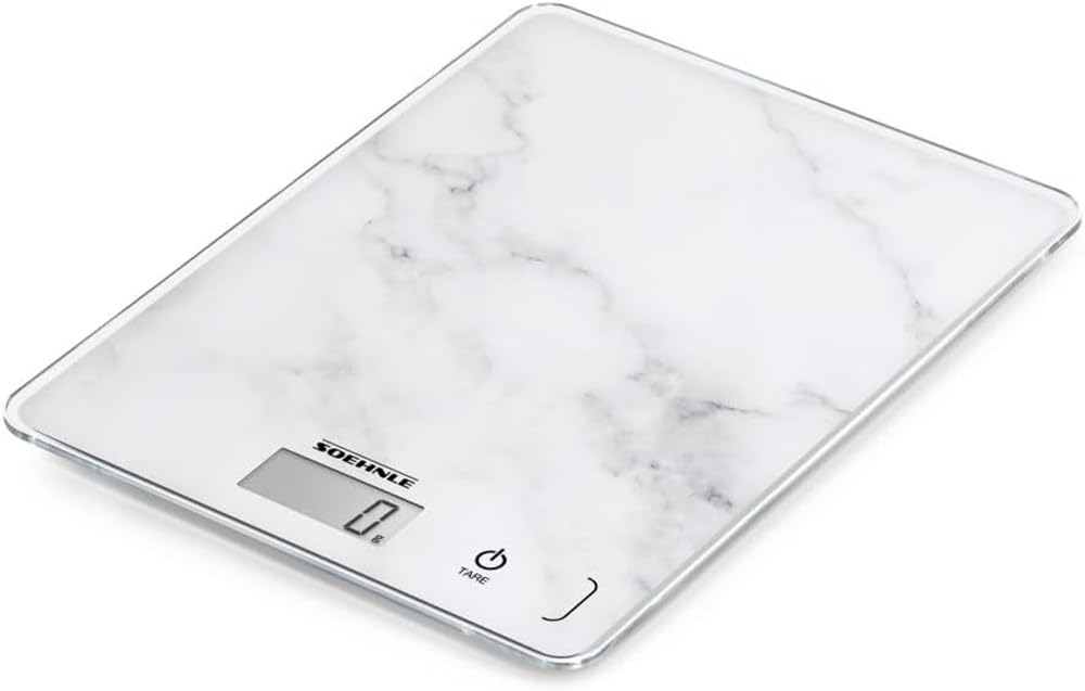 Digitale Küchenwaage mit Sensor-Touch-Funktion, Marmor 300