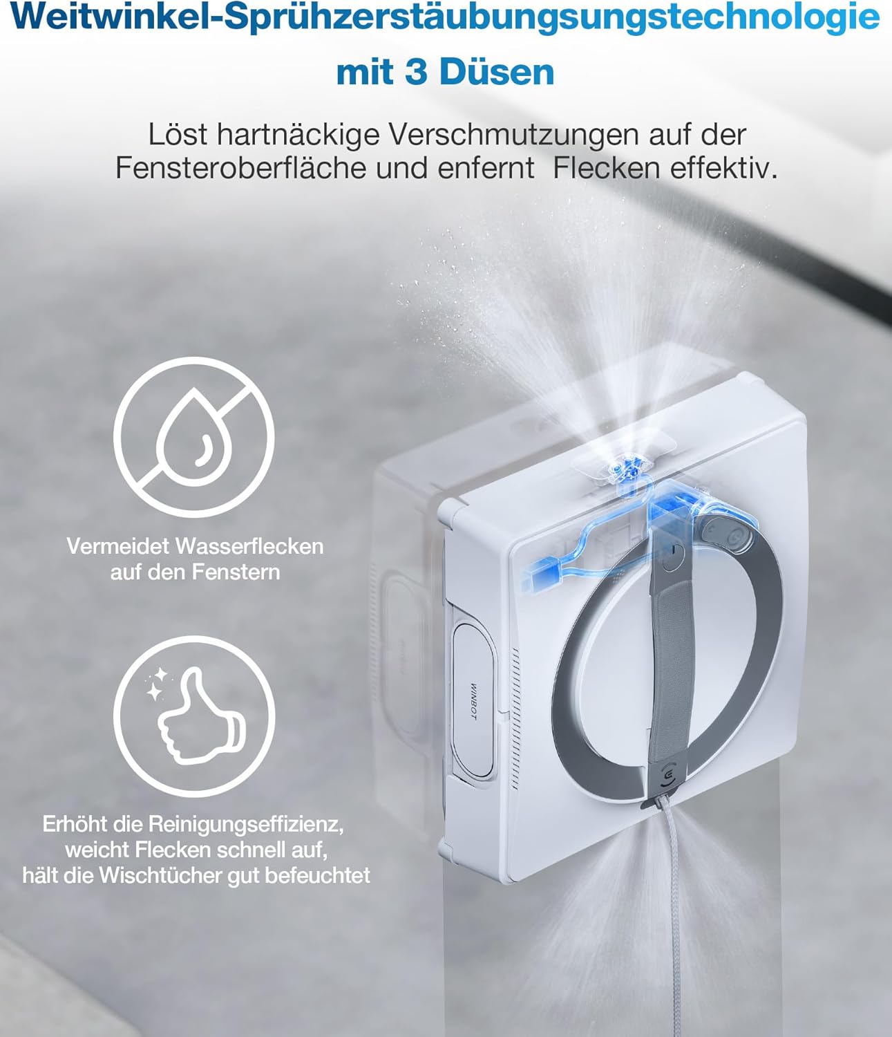 Winbot W2 Omni Fensterputzroboter mit Multifunktionsstation, W2 OMNI