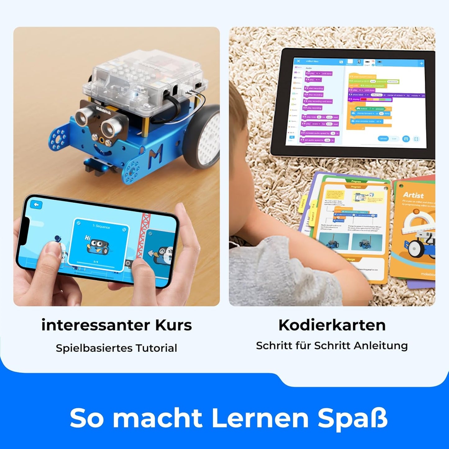 Programmierbarer Roboter mBot, Basic:
