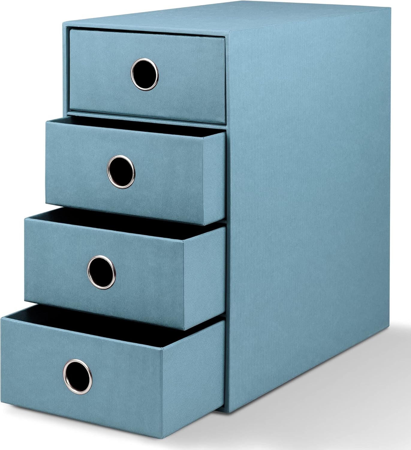 Schubladenbox mit 4 Schubladen, Denim