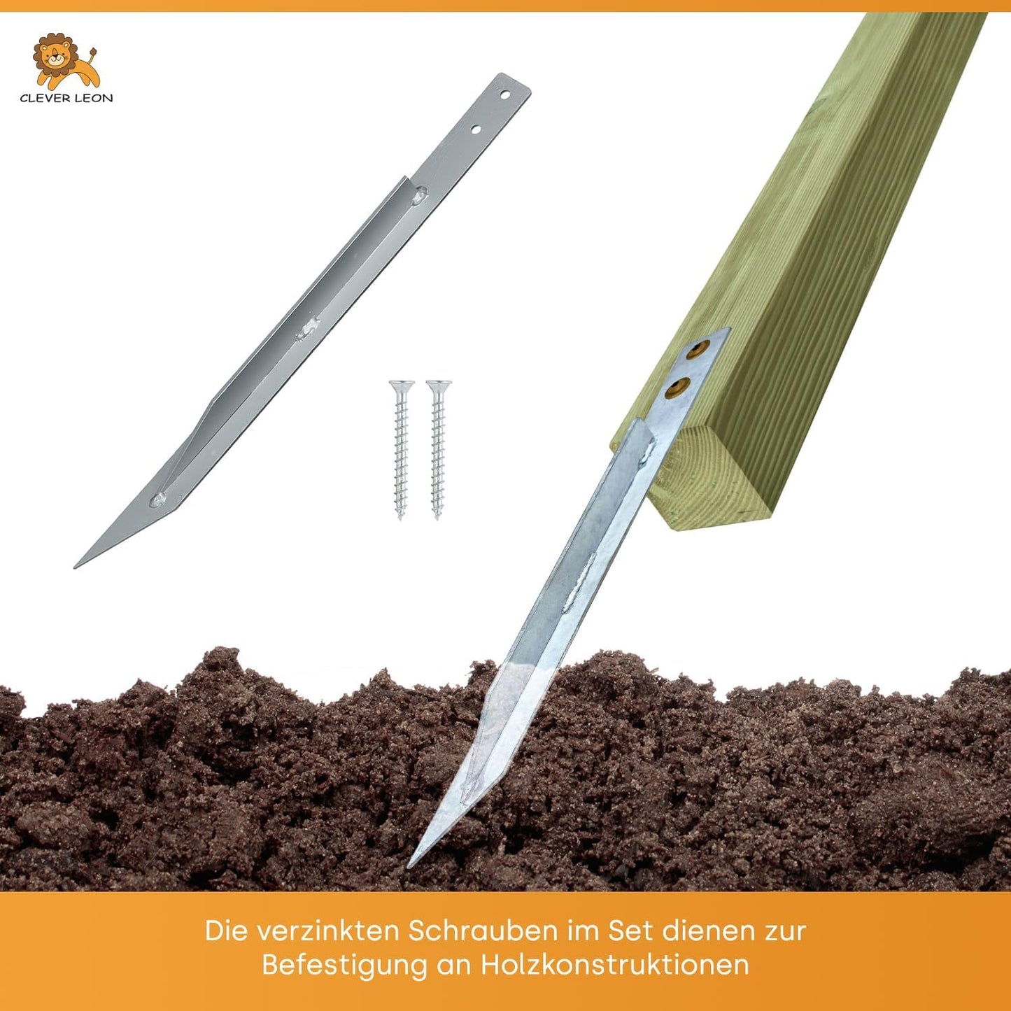 Erdanker für Schaukel (4er-Pack)