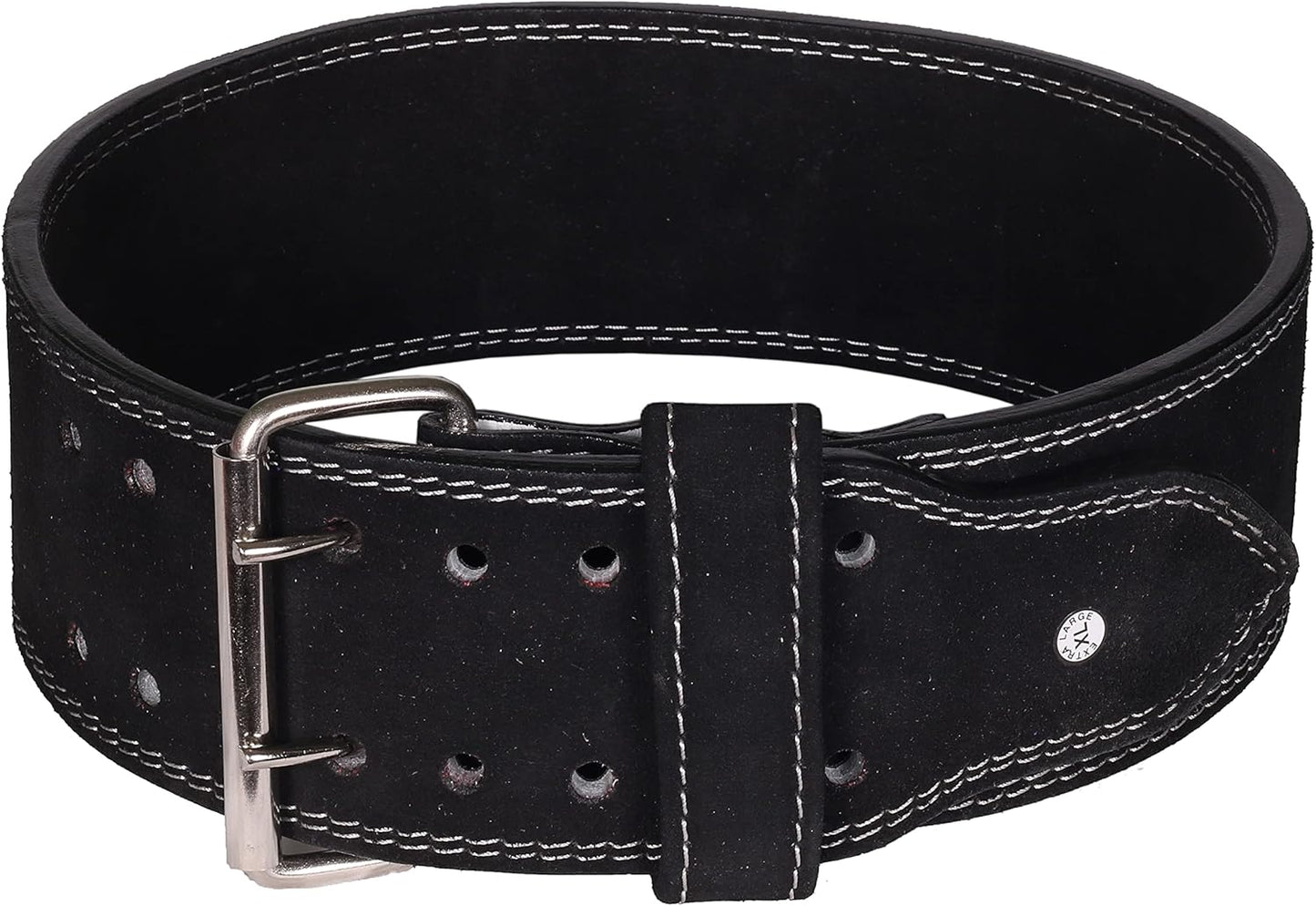 Gewichthebergürtel für Powerlifting (XL), Schwarz XL (36'' to 40'')