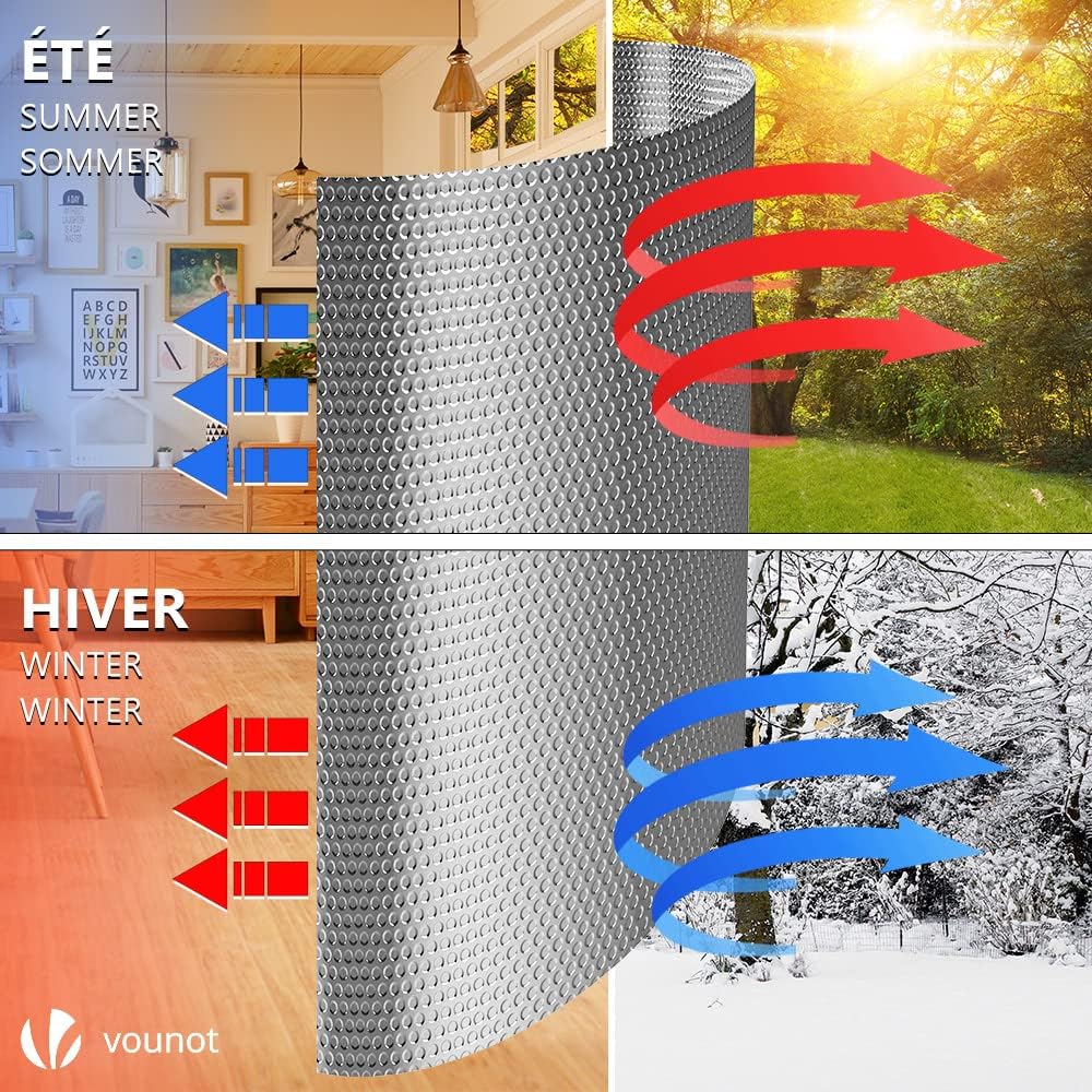 Isolierfolie Alu-Luftpolster 10m x 1m, 10m x 100cm