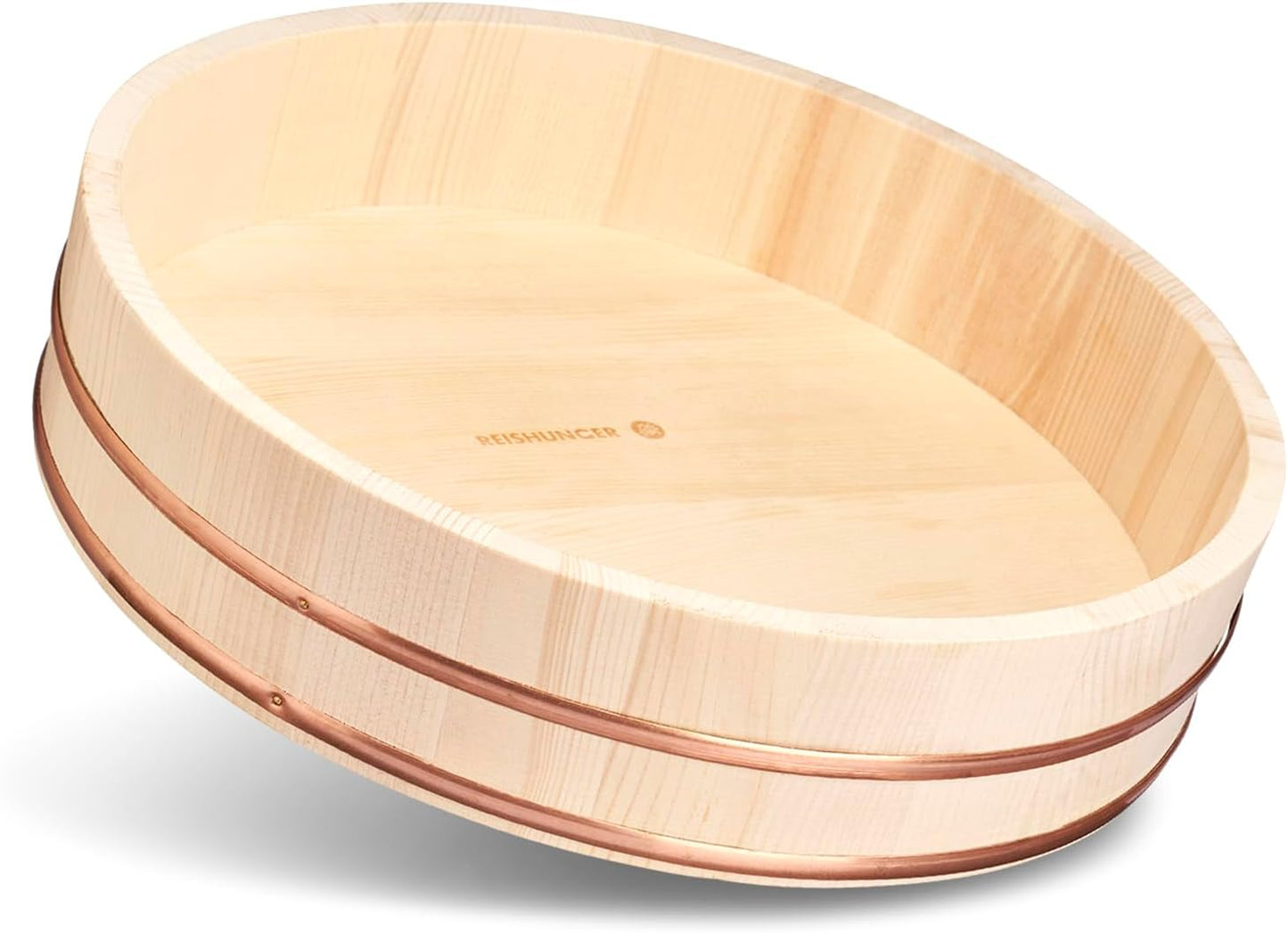 Hangiri Holzschüssel für Sushi-Reis, 39cm