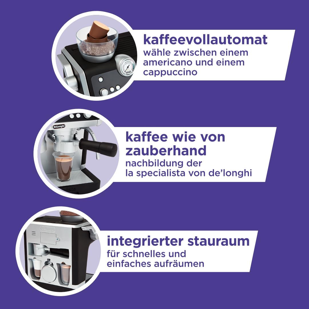 Spielzeug-Barista-Kaffeemaschine für Kinder ab 3 Jahren