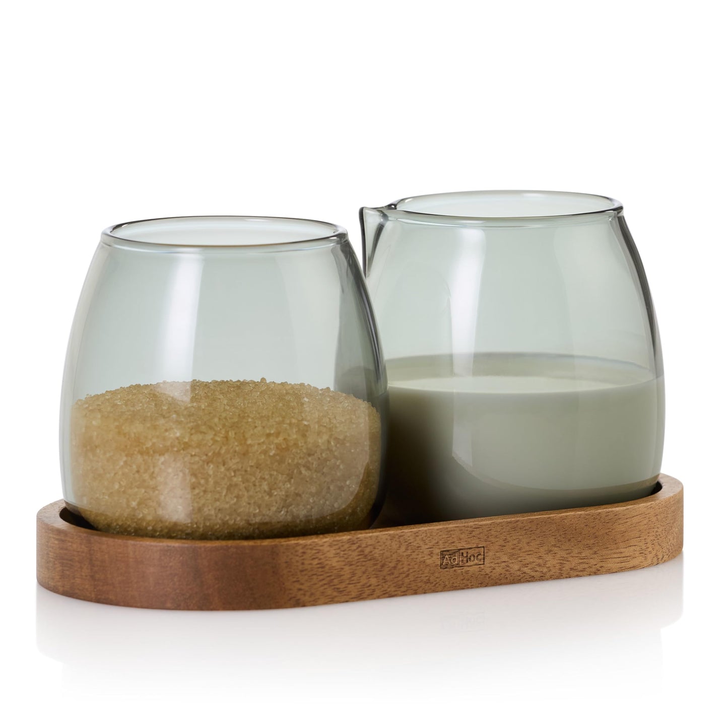 Milchkännchen und Zuckerdose Set mit Untersetzer, Milch & Zucker Set + Untersetzer