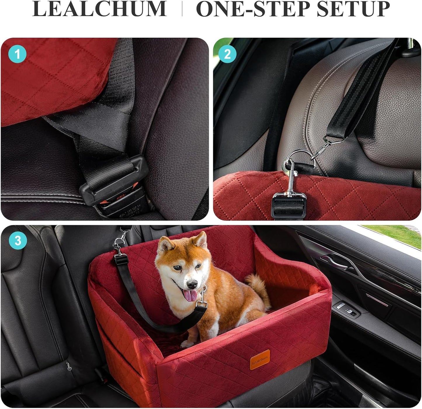 Haustier-Autositz für grosse Hunde, Red Large