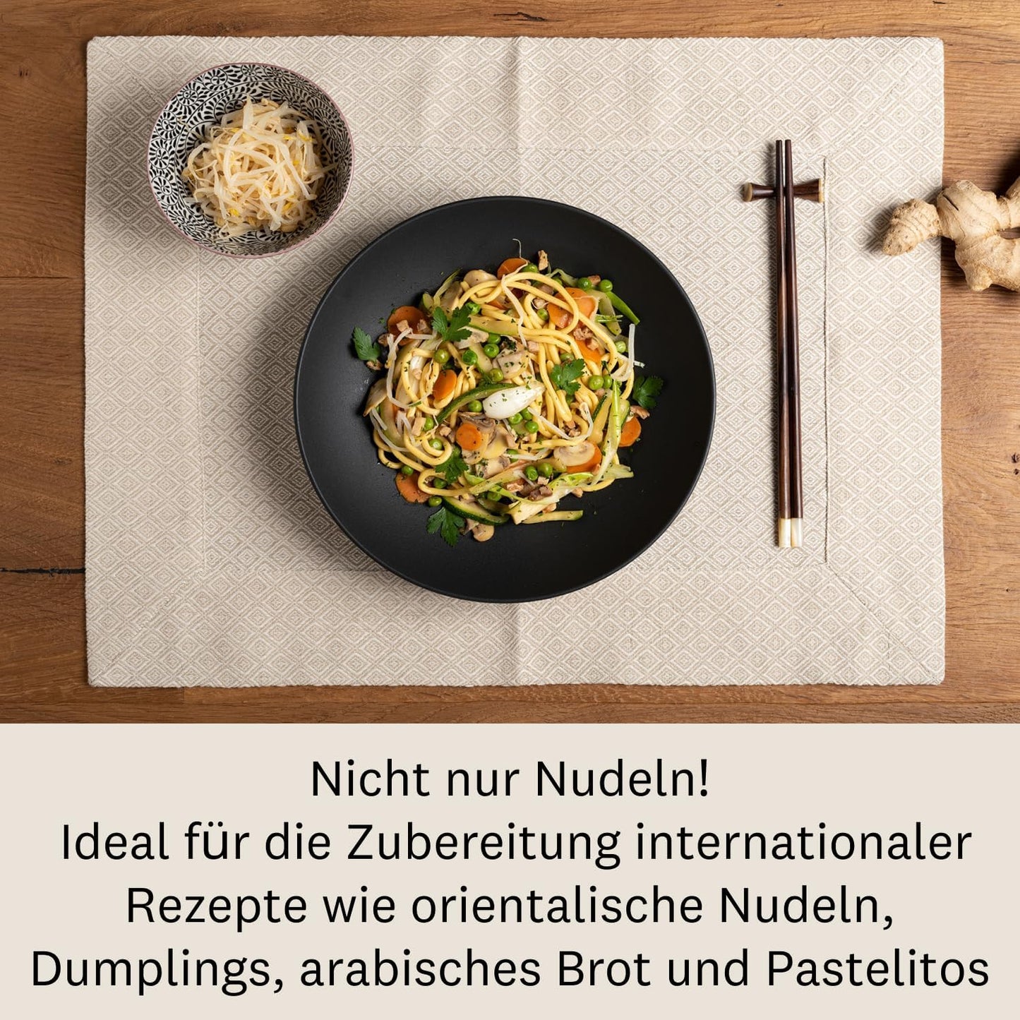 Atlas+ Nudelmaschine für Lasagne & Spaghetti, Rot
