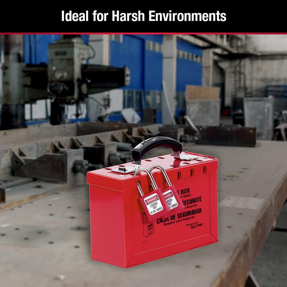 ML498A Vorhängeschloss-Sicherheitsbox, Lockout Tagout Box, 25.9 cm x 23.4 cm x 10.7 cm