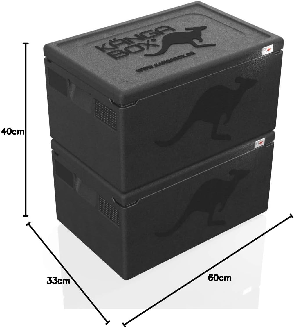 Thermobox GN 1/1 für Essen, Schwarz