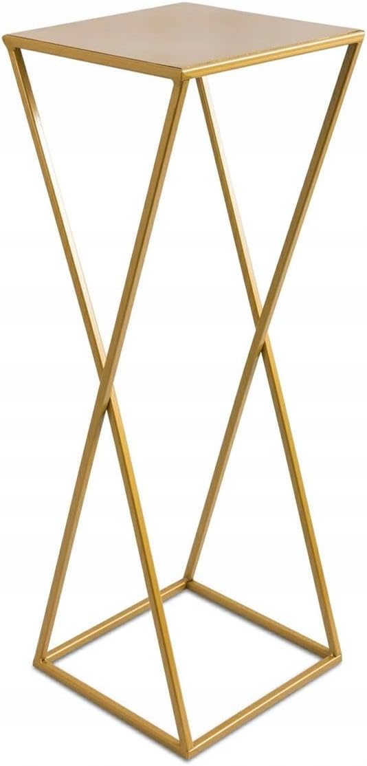 Geometrischer Blumenständer, Gold 70 cm
