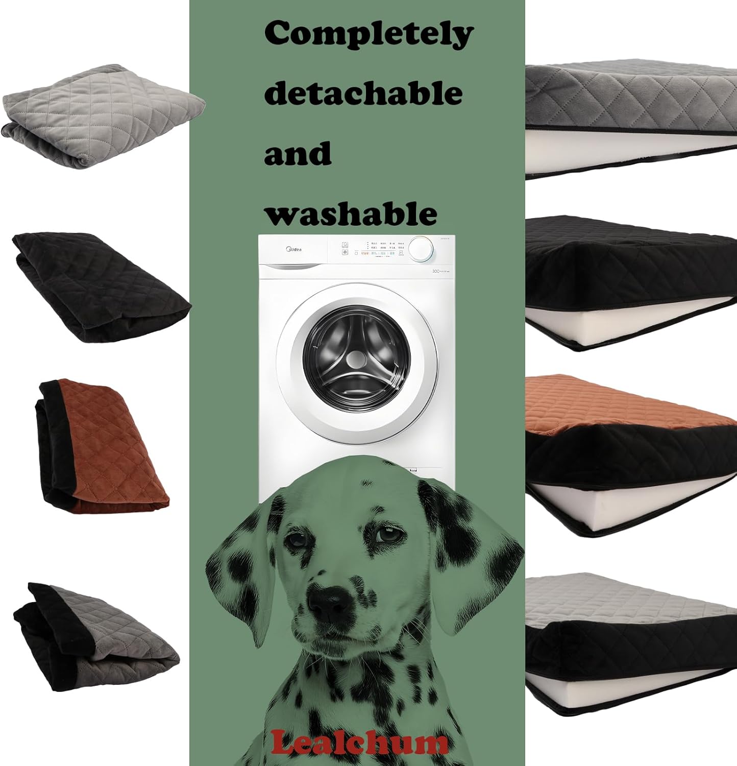 Hundeautositz für 2 Hunde, Black/Grey Large