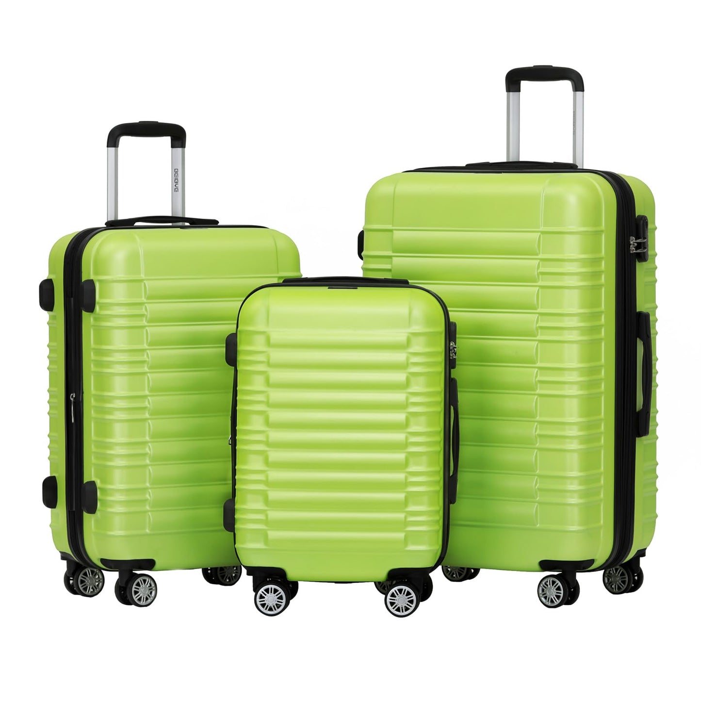 Zwillingsrollen Reisekoffer-Set (M+L+XL), Green M+L+XL Set