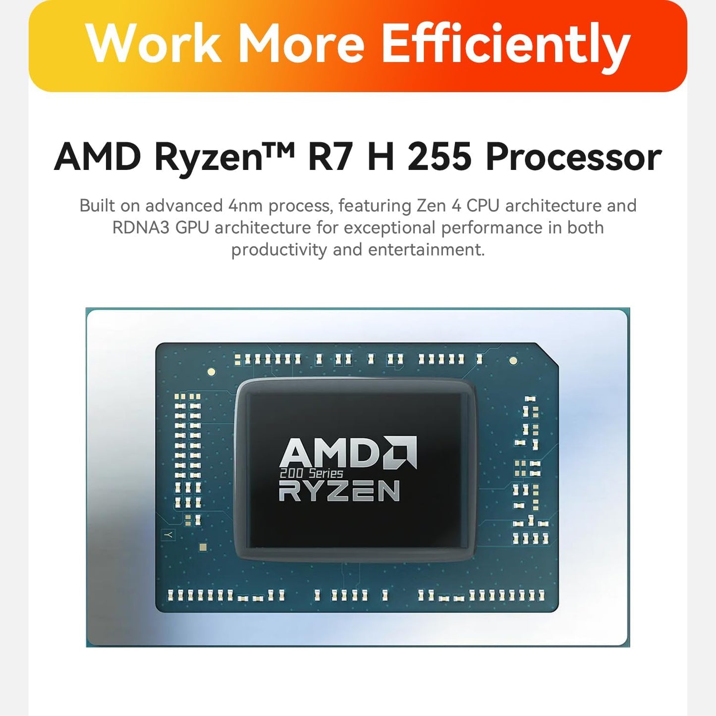 Mini PC SER9 mit AMD Ryzen R7, Wi-Fi 6 & USB 4, SER9 H255/32/1TB
