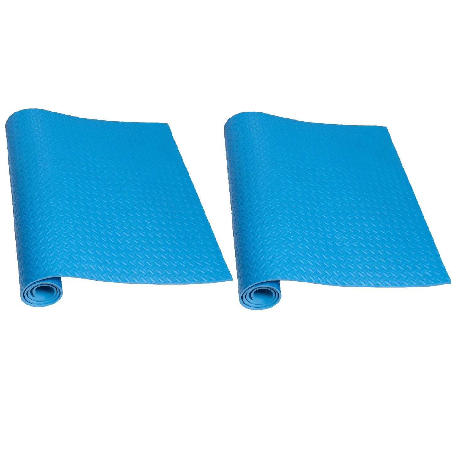 Bodenschutzmatte für Fitnessgeräte 200x100 cm, 2 Matten | hellblau